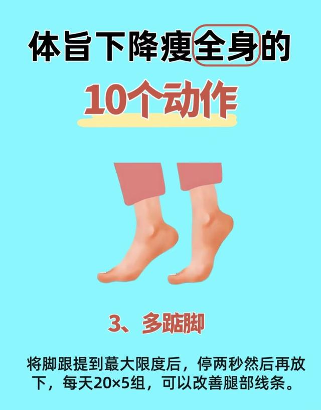 不用健身房！10个新手动作，瘦遍全身