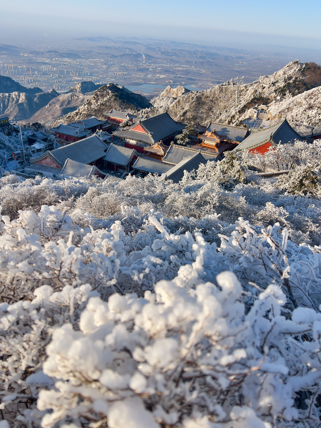 雪后泰山恢复开放 琉璃仙境引客来