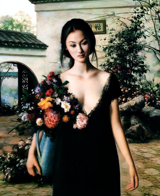 他画了一幅“裸女图”，被盗版超两千万次，有人专门画了抹胸