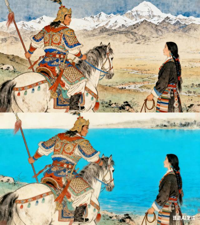 玉龙拉措	，湖光里的格萨尔王和珠姆