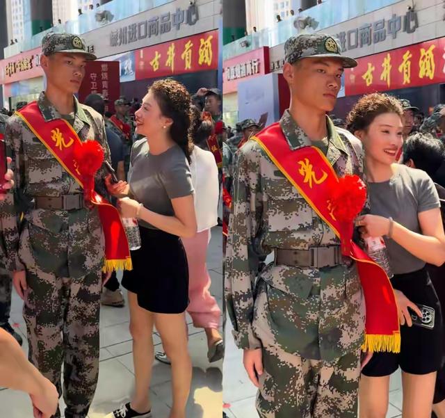 妈妈送儿子参军因年轻被认成姐姐！46岁长得像26岁美得不像话了！