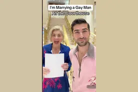 钢铁直女和gay蜜热恋8年后结婚，是形婚还是真爱？图片