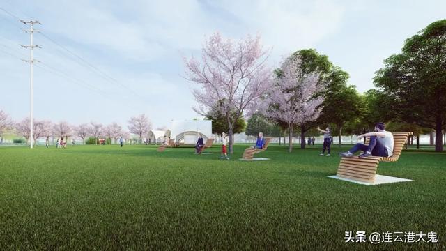 赣榆青龙河公园提档升级，市民休闲娱乐好去处