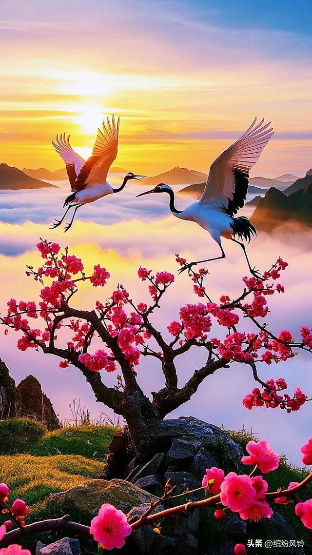 梅开如霞，缀满枝头