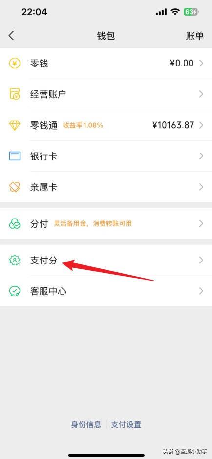 微信支付分怎么查