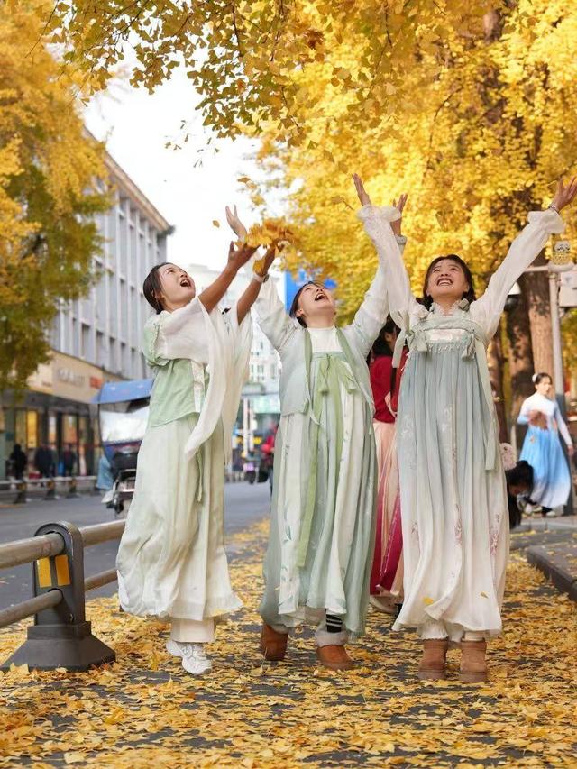 来文庙玩转银杏季！温江，你是懂浪漫的