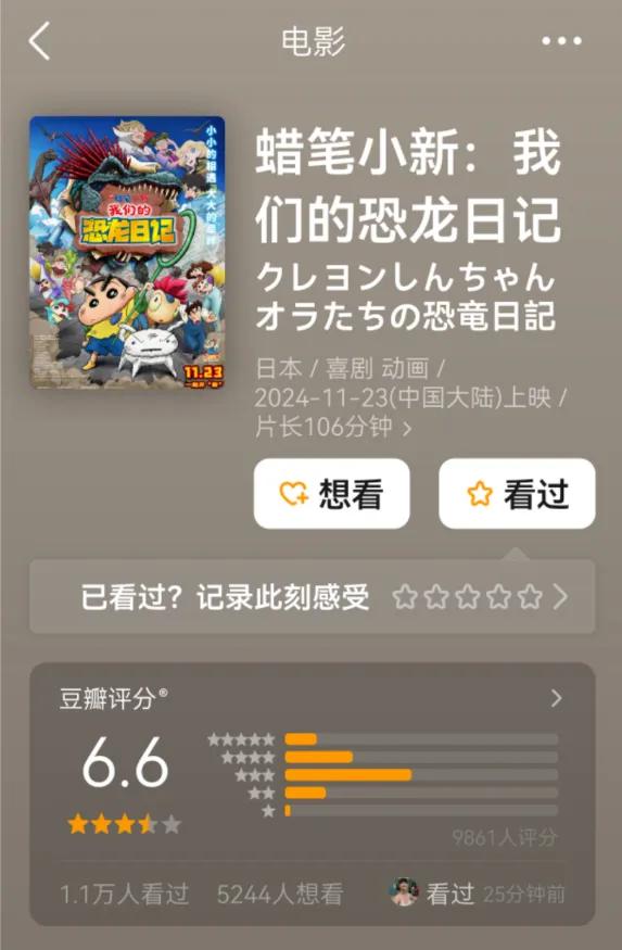 电影：《蜡笔小新-我的恐龙日记》