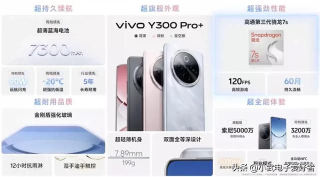 3 天不充电 + 摔不坏！vivo Y500 预约福利曝光：送存储卡 + 四年电池保