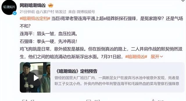电视剧《暗潮缉凶》定档7月31日