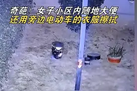 炸裂！女子小区内随地大便，被监控拍下过程：视频曝光引爆全网！图片