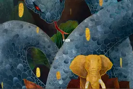 民间的妖怪故事：巴蛇图片