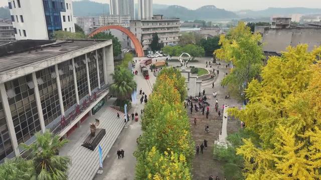 【图说高坪】超出圈 银杏美景邂逅百年工业文化与川超激情