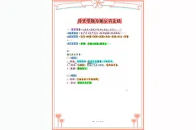 初中生速记！初中历史答题公式总结「手写板」图片