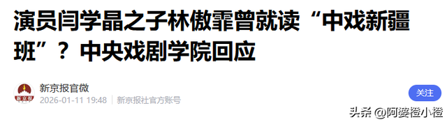 官媒发声了！中戏辟谣后，闫学晶儿子再被举报，造假只是冰山一角