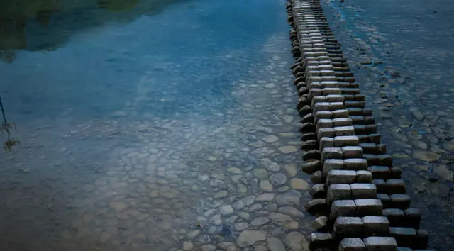 泰顺仕水碇步桥： 烟雨江南，踏石而行，春晚加持，中国最美古碇步