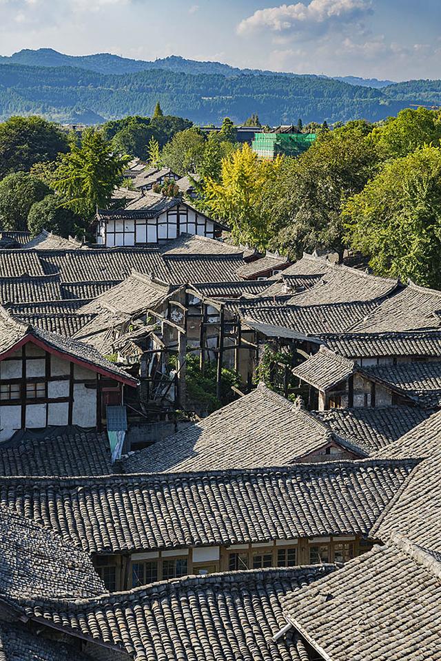 2024深秋四川行14 阆中古城2嘉陵江游船码头、华光楼、中天楼