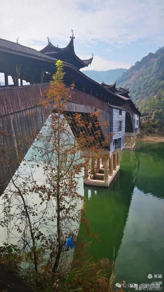 两毁两建，三廊相连，这座全国最长的木拱廊桥‌，就在温州！