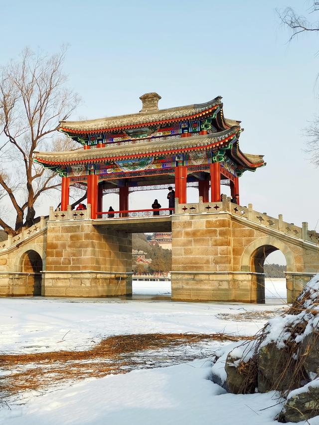 雪迎2026：颐和园又见素裹银装	，半城惊鸿
