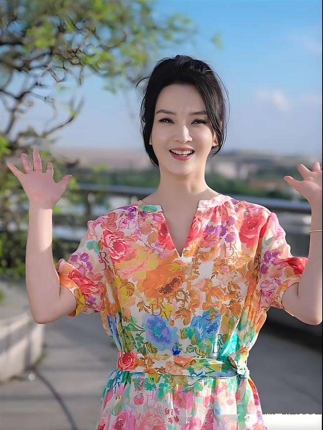 王艳太有钱了，穿睡衣在自家花园散步，背后就是紫禁城！