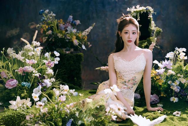 祝绪丹 碎花蕾丝裙 曼妙好身材 优雅娇俏绝绝子