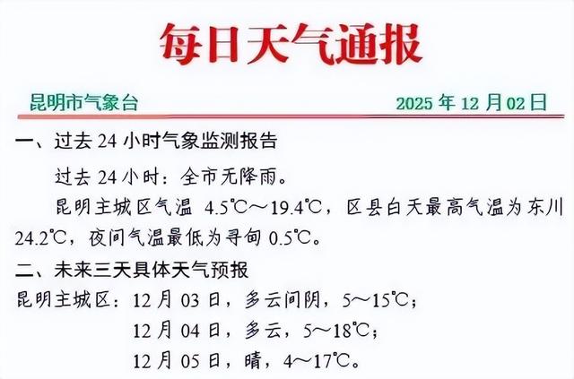 断崖式降温，今晚强势登场！昆明今年这么冷的原因是→