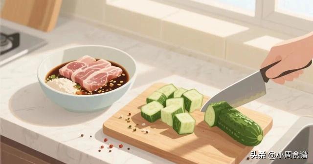 3分钟快手下饭菜！黄瓜炒肉片的黄金比例，厨房小白也能变大厨