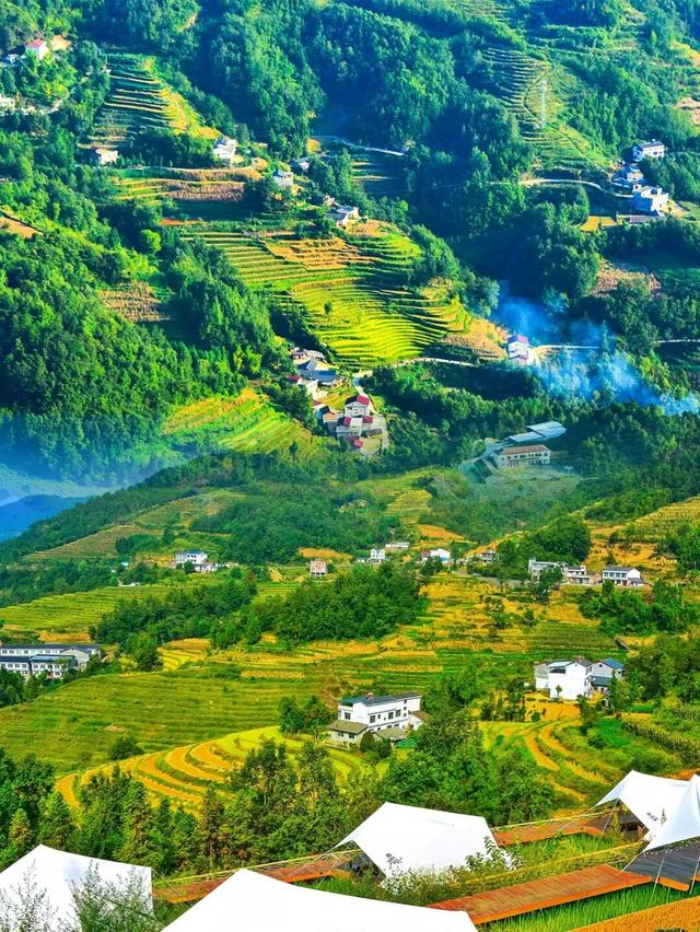 陕西居然藏了这片“天堂梯田”？秋风一吹，美成油画！