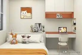 十款儿童房书桌衣柜一体设计效果图，喜欢的来抄作业了！图片