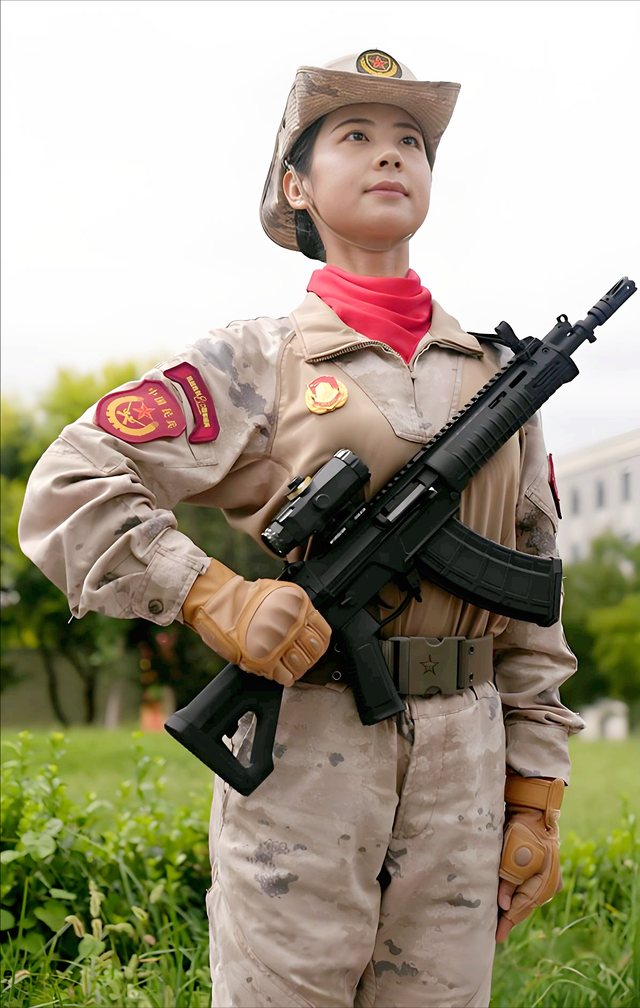 “93阅兵”女民兵王米佳：出身空姐，婆婆和母亲替她负重前行