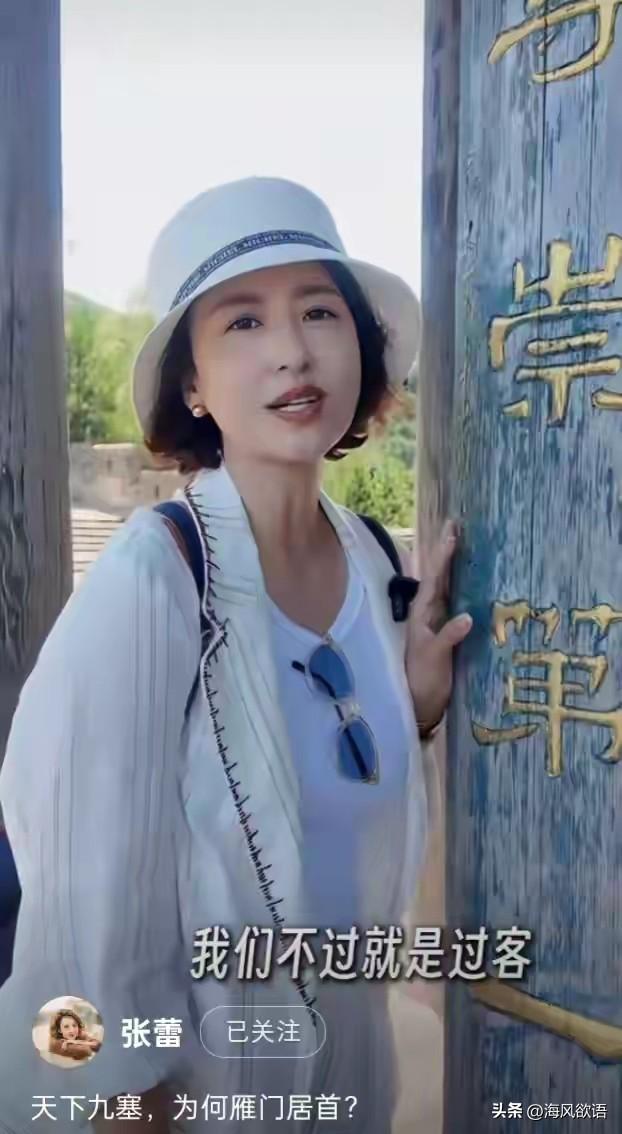 张蕾一身素白走雁门关古道，城砖上的刻痕，竟全是历史干货