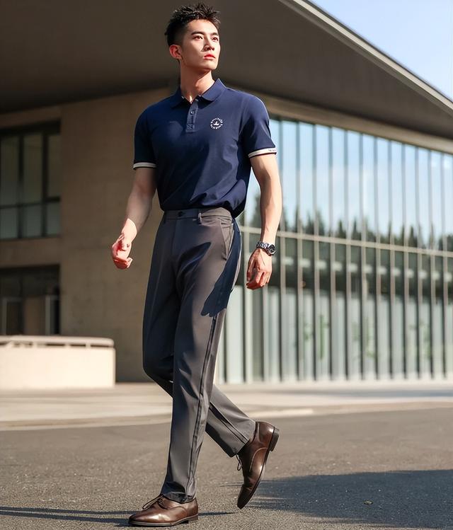 职场男人不管多少岁，夏天穿Polo衫就选这4种颜色，绅士又时髦
