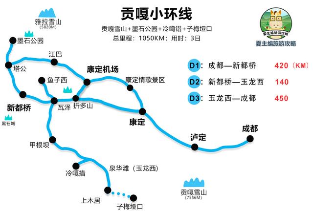 100幅黄金旅游线路地图：涵盖新疆、西藏、四川、云南、青海多地