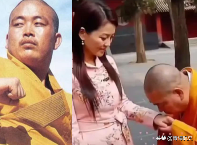 老方丈没说谎！看到李湘拜访少林寺旧照，才发现释永信面相早变了