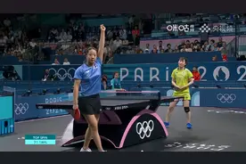 韩国选手申裕斌4比3淘汰日本选手平野美宇，半决赛将对阵陈梦，平野美宇泪洒赛场图片