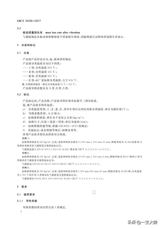 《纳米孔气凝胶复合绝热制品》GB/T 34336-2017