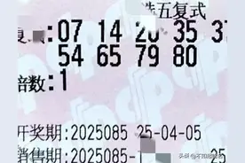 多张选五，选九复式亮相，快乐8第25085期晒票赏析。图片