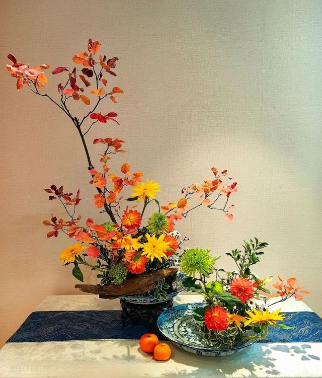30个名师菊花插花作品，带你赏尽秋日好风景