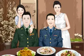 一对姐妹花，姐姐嫁空军，妹妹嫁陆军图片