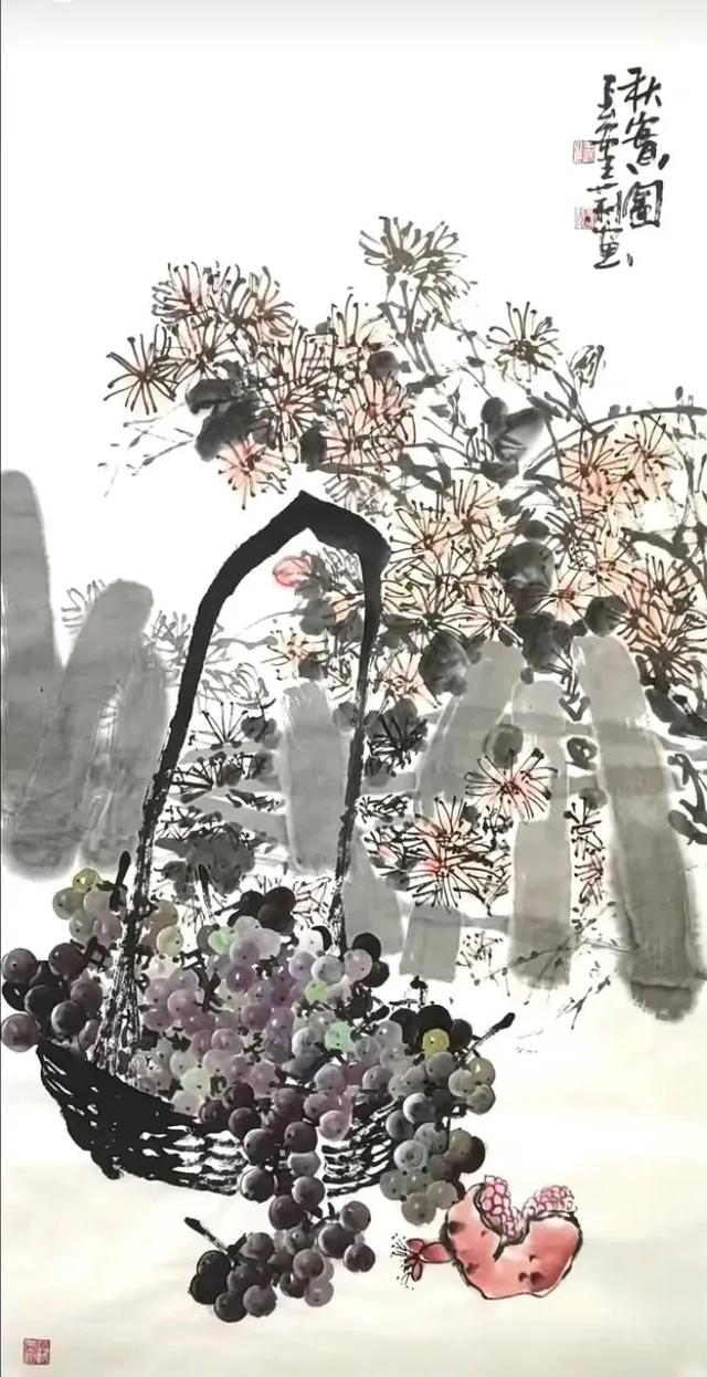 刚柔并济，笔墨生韵：女画家王莉的写意葡萄