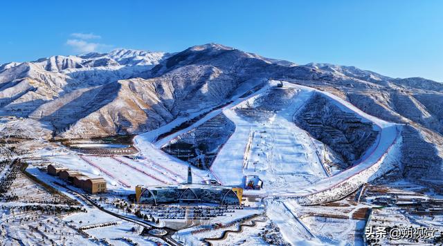 山阴县，雪后的广武国际滑雪场