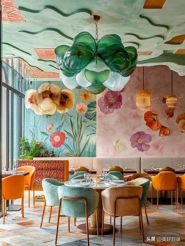 此间春日梦幻餐厅有着来自春天的明媚,春意盎然令人心花怒放!
