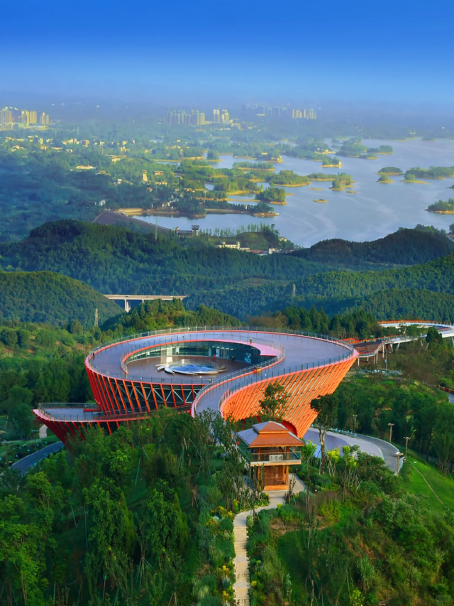 成都秋游宝藏地，周末徒步遛娃看彩林，人少景美还免费，冲鸭！