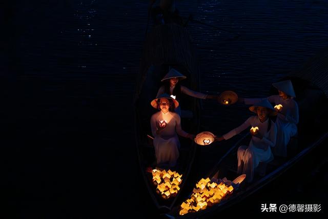 行摄越南，从南到北（11）——巨型渔网&纸花工艺&奥黛女放水灯