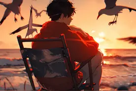 男生头像|海浪前的沉思图片