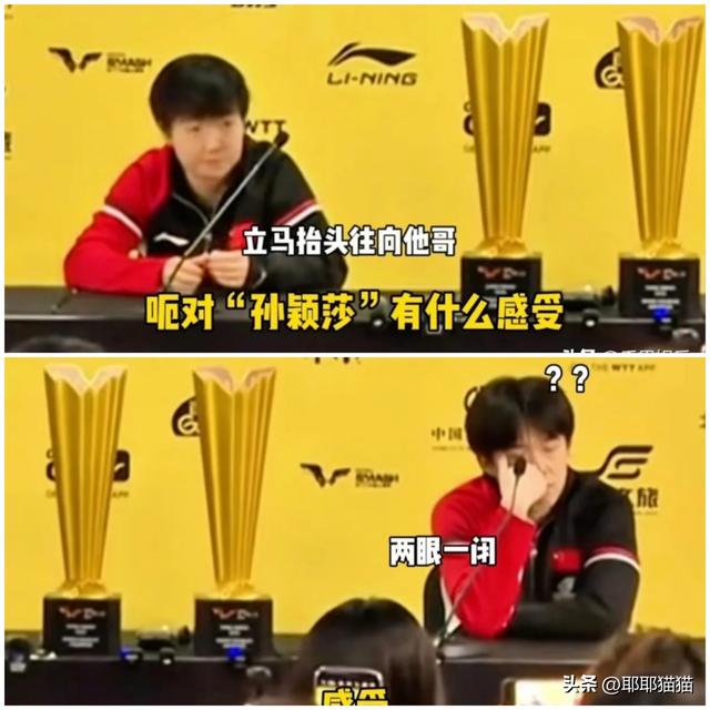 8 年了终于有人问这个问题了，王楚钦慌了莎莎惊了，道姐先坐不住