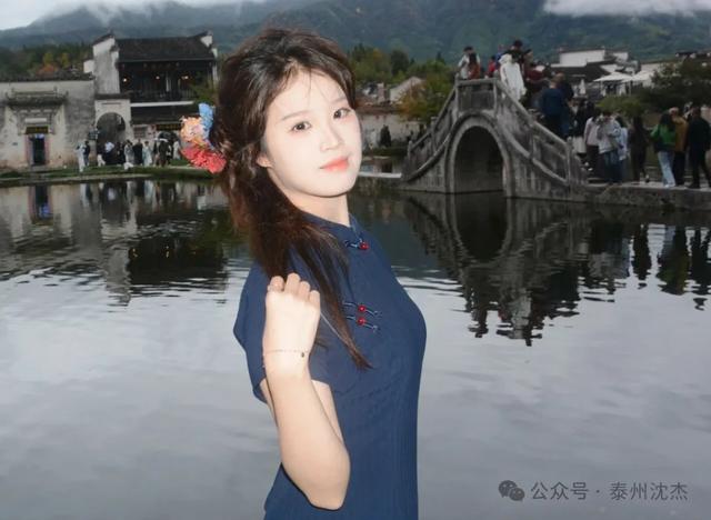 汉服旗袍美女秀宏村