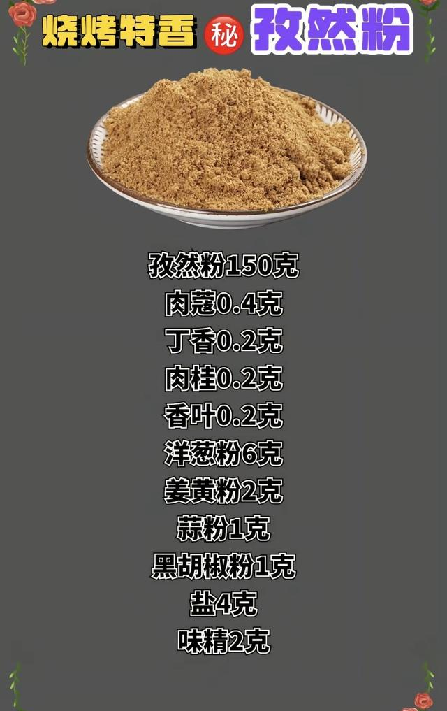 喜欢吃烧烤的朋友 给大家分享几款油炸烧烤调料配方