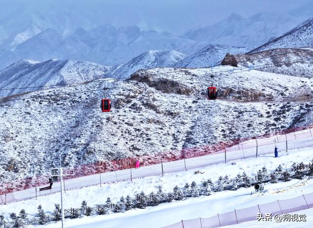山阴县，雪后的广武国际滑雪场