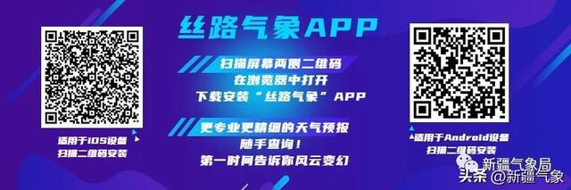 新疆气象台今日发布暴雨蓝色预警信号！请加强防范！