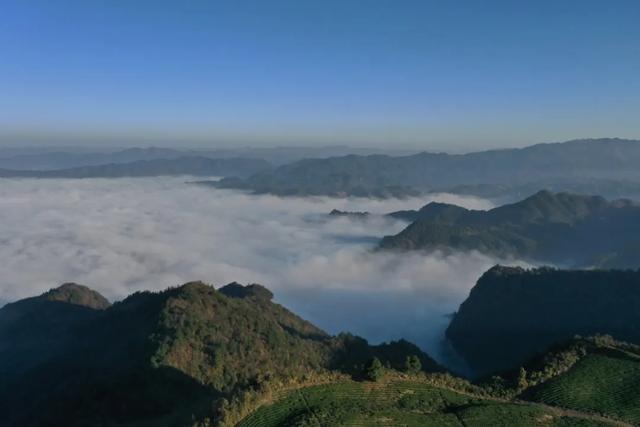 初冬清晨的余庆似“蓬莱仙境”!